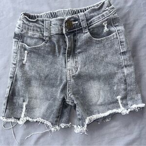 Little Bipsy Charcoal Distressed Jean Shorts